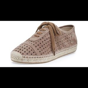 Jimmy Choo Dara Star-Perforated Espadrille Sneaker